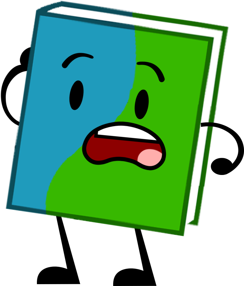 Worried Dictionary Cartoon Character PNG with transparent background