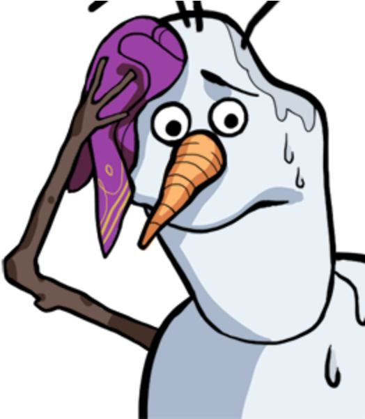 Worried Olaf Cartoon