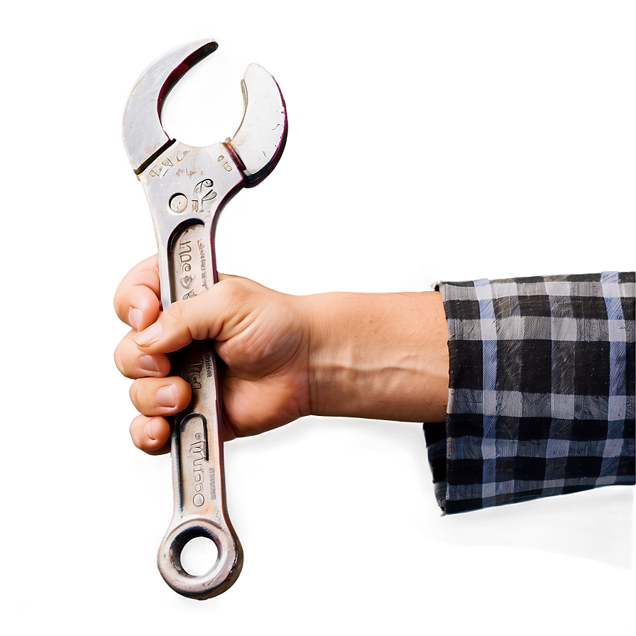 Wrench In Hand Png 4