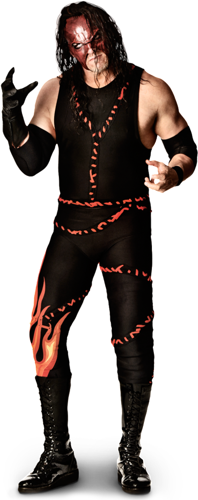 Wrestler_in_ Flame_ Accented_ Attire