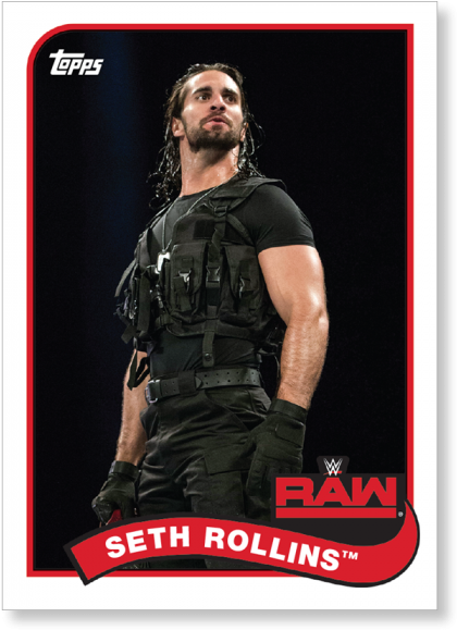 Wrestler Seth Rollins Topps Card