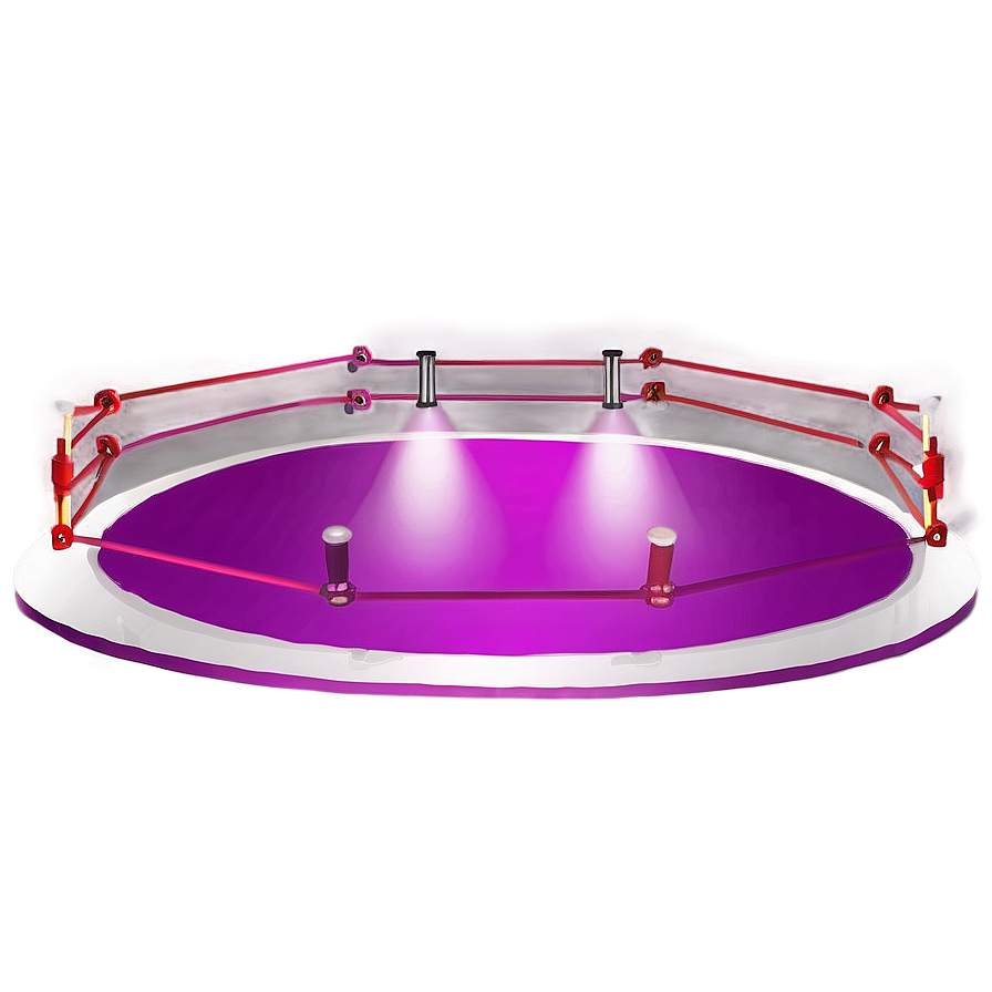 Wrestling Ring Under Spotlight Png Wix79