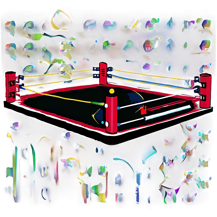 Wrestling Ring With Crowd Png Uws