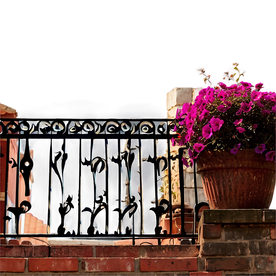 Wrought Iron Balcony Railing Png 05242024