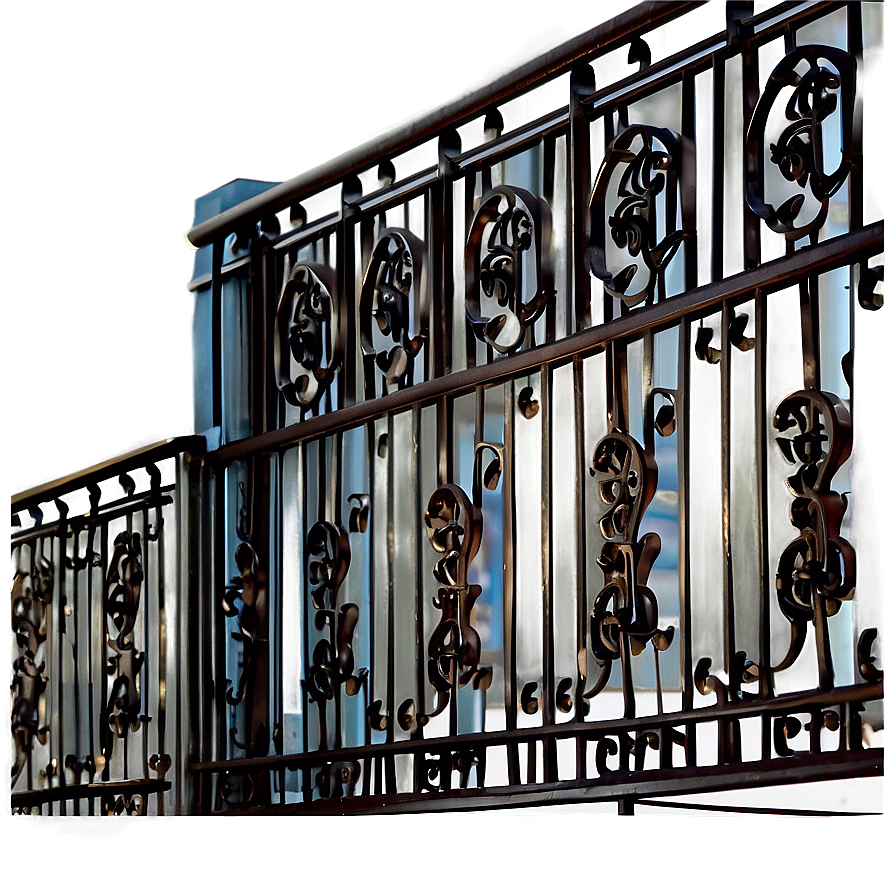 Wrought Iron Balcony Railing Png Skd