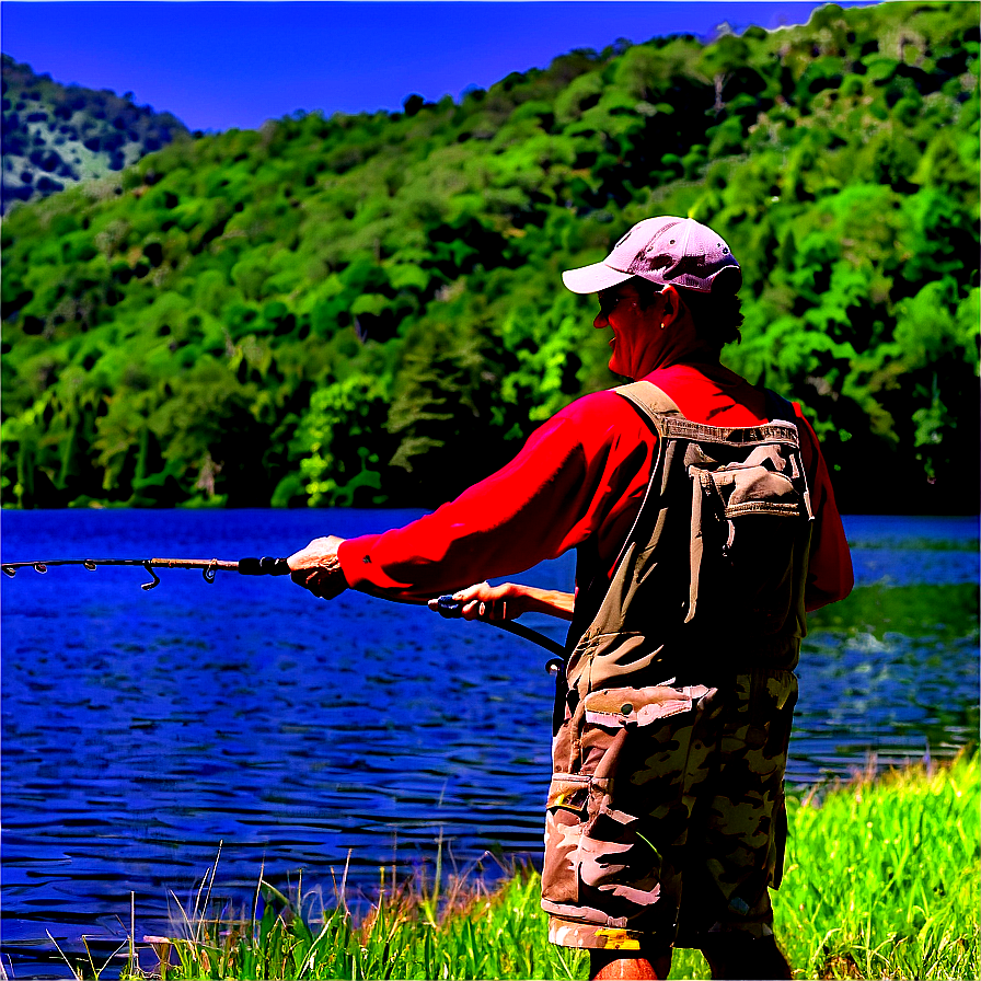 Wv Fishing In Tranquil Lakes Png 2