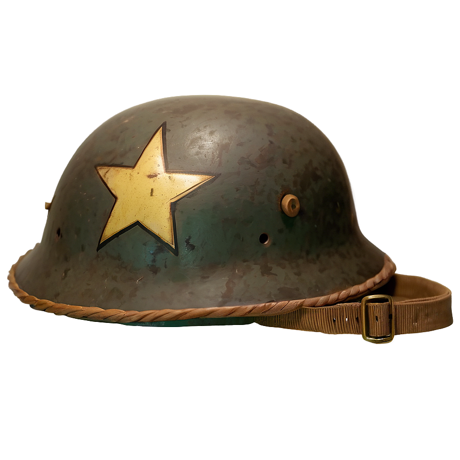 Ww2 Helmet With Straps Png 10