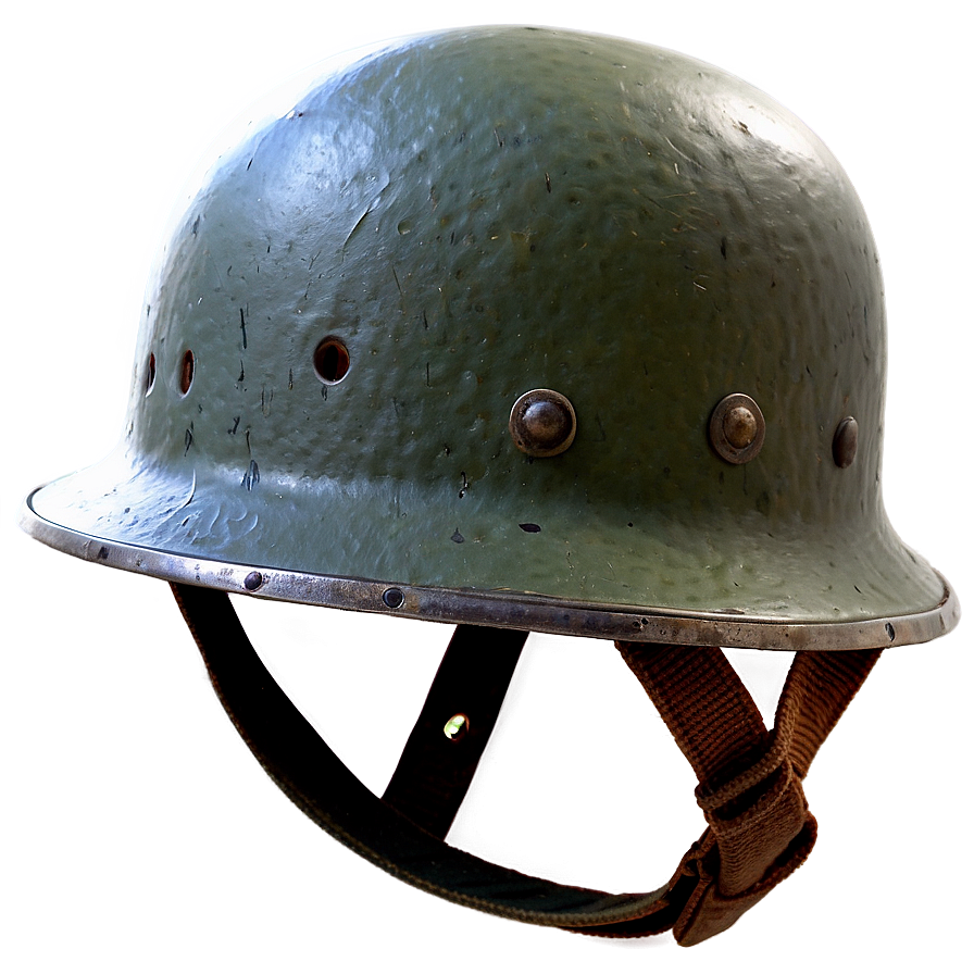 Ww2 Helmet With Straps Png Asw80