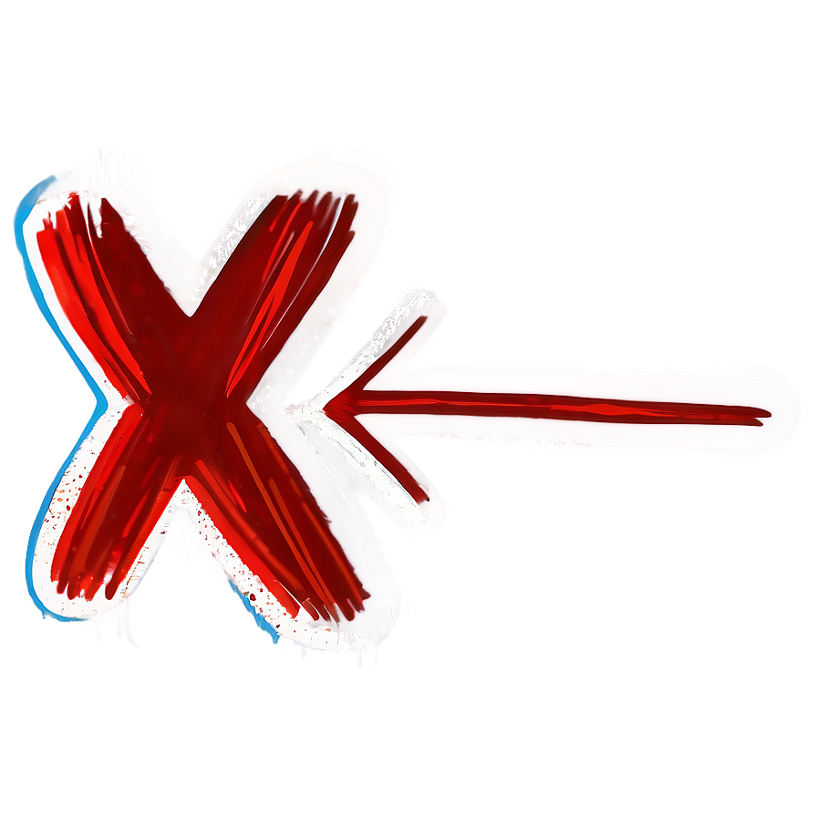 X Mark Sketch Png 79