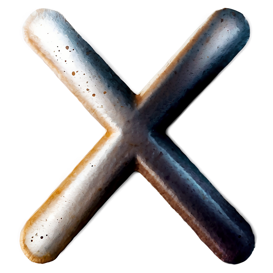 X Mark Watercolor Png 89