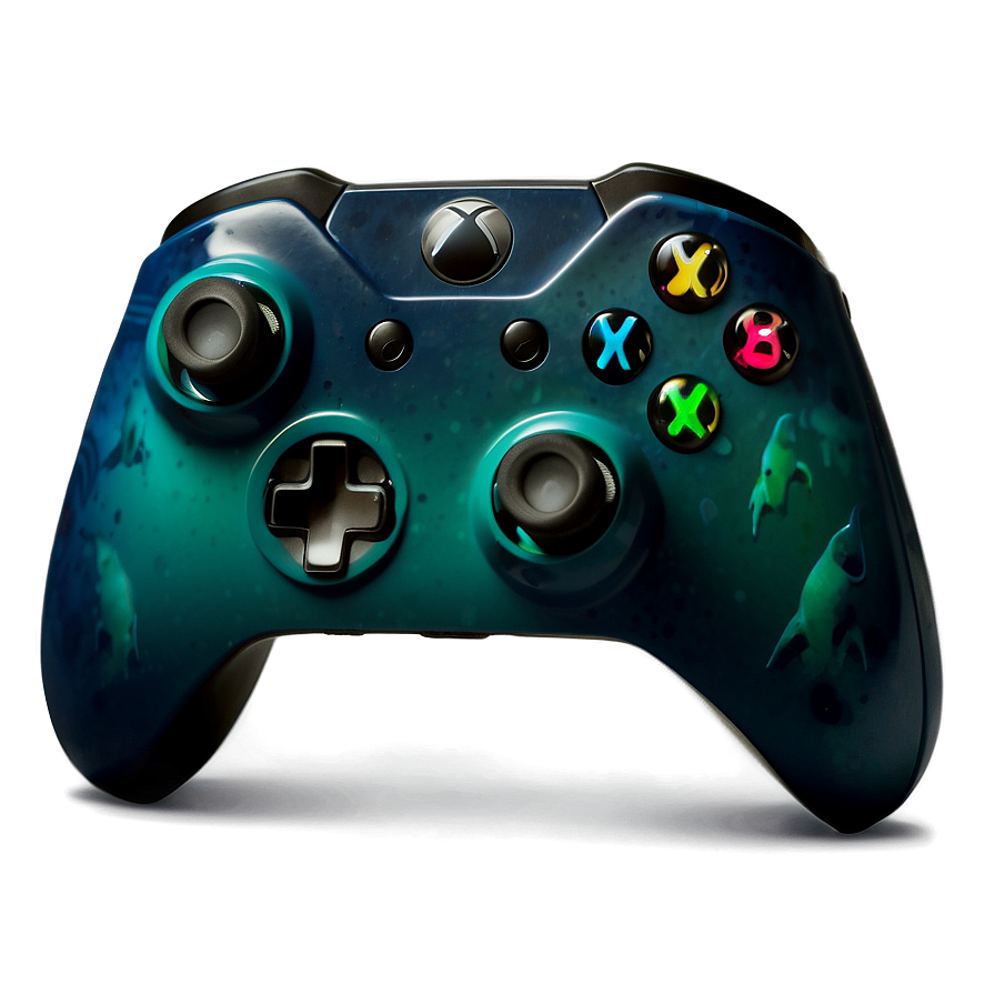 Xbox Controller Ocean Shadow Png 05252024