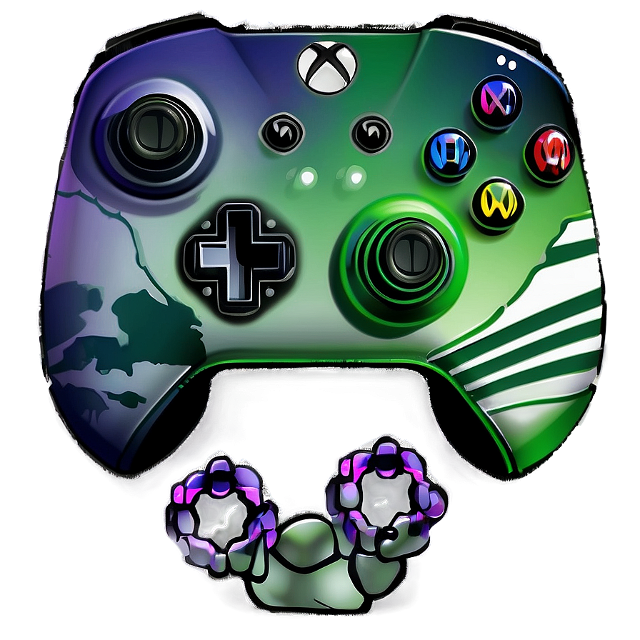 Xbox Controller Space Theme Png Onb