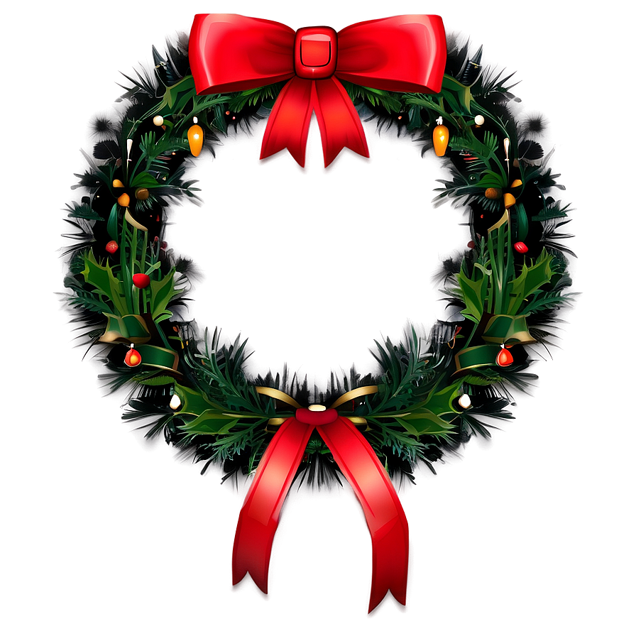 Xmas Wreath PNG crp55 PNG image with a transparent background, free high-resolution download