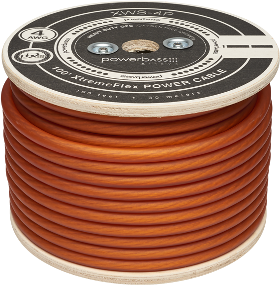 Xws-4p 4 Awg Power Wire - Transparent Orange 0 Gauge Wire, HD Png Download PNG with transparent background