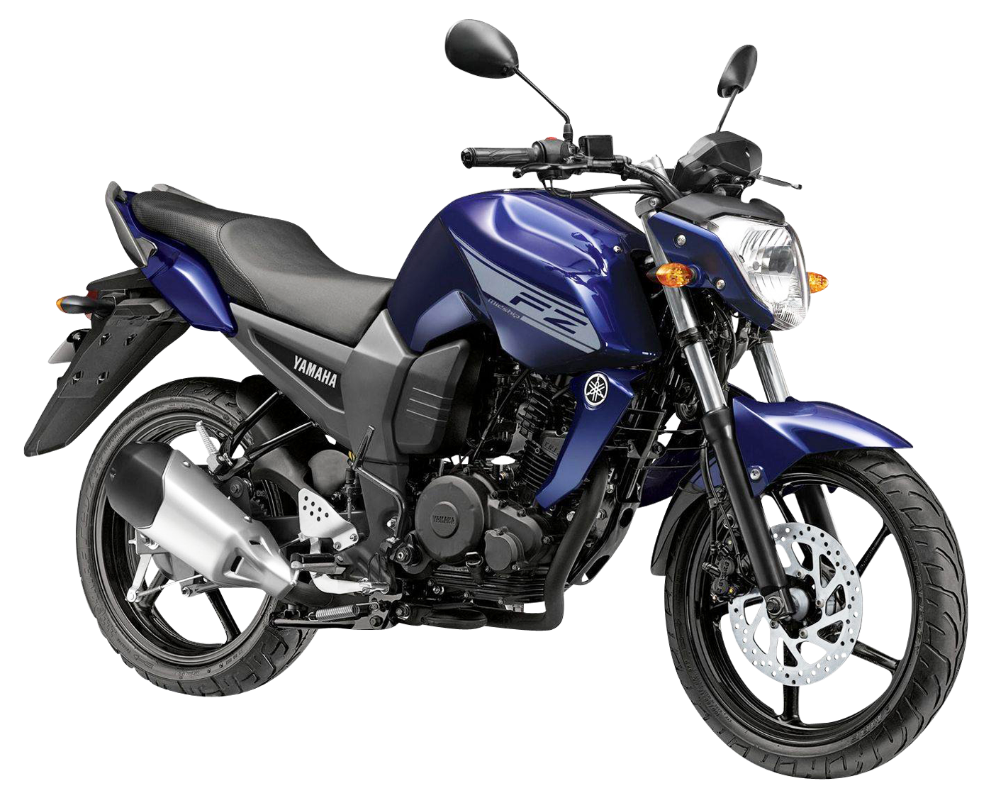 Yamaha Blue Motorcycle Profile View