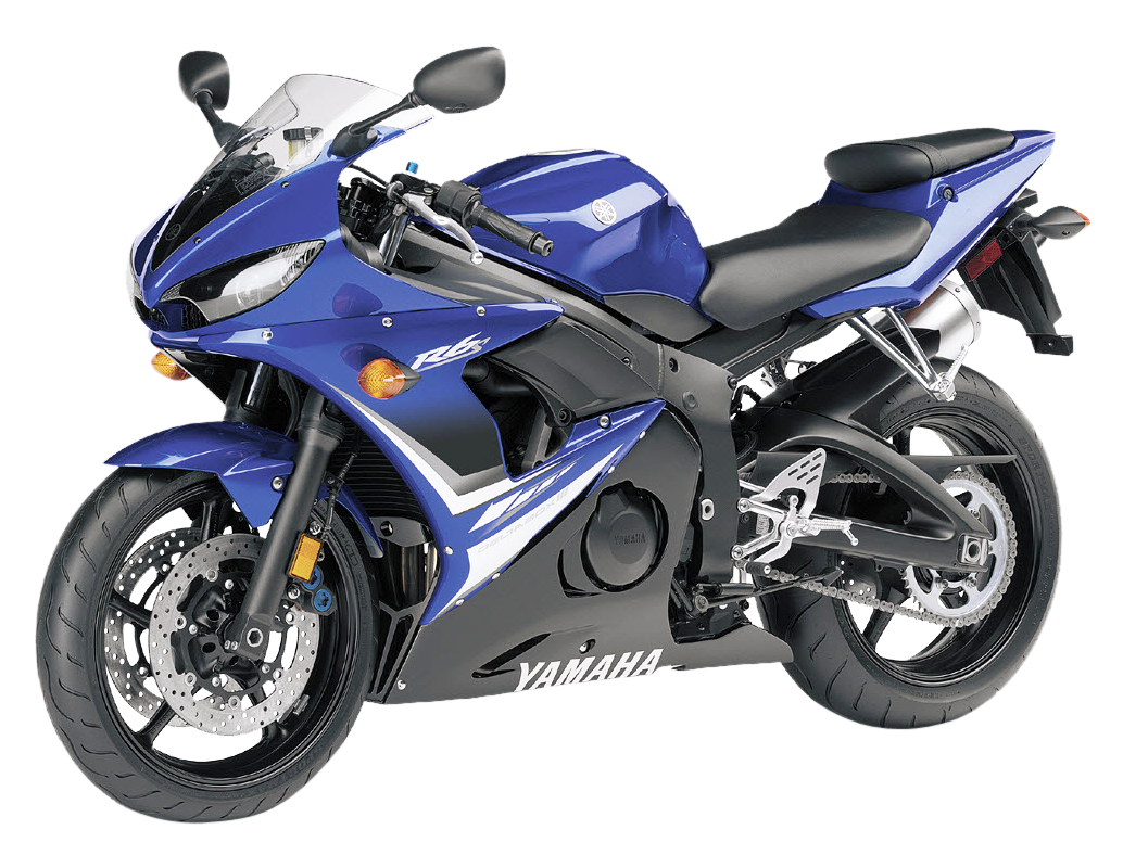 Yamaha Sportbike Blueand White