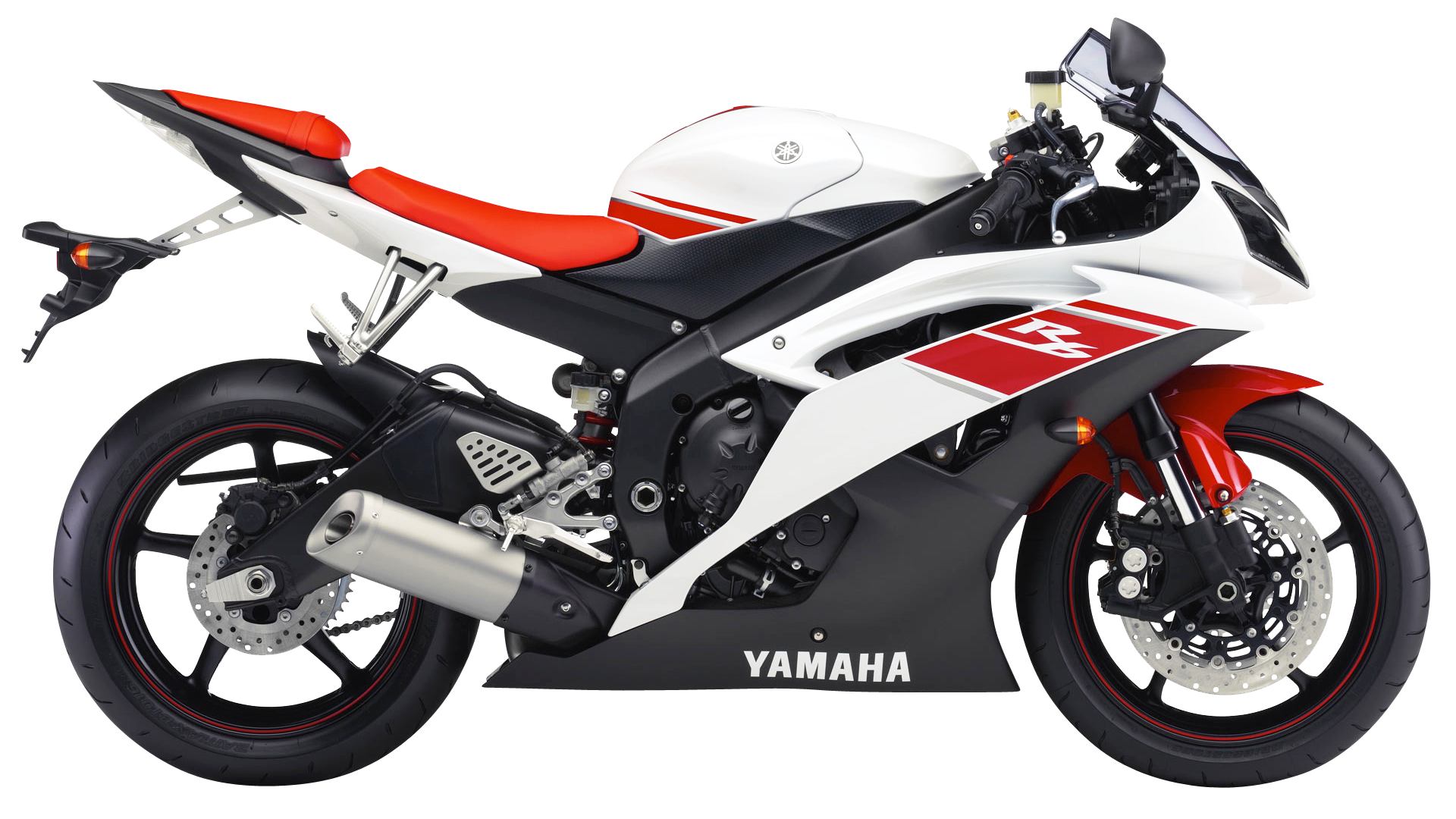 Yamaha Sportbike Red White Color Scheme