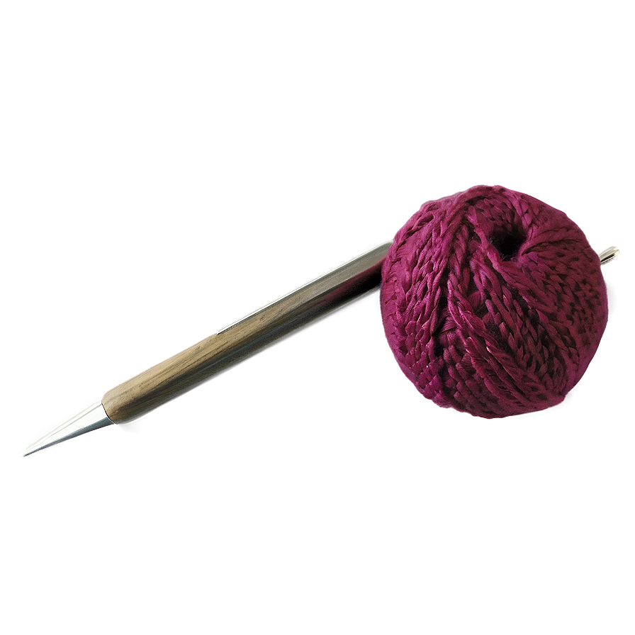 Yarn Ball And Crochet Hook Png Tuh