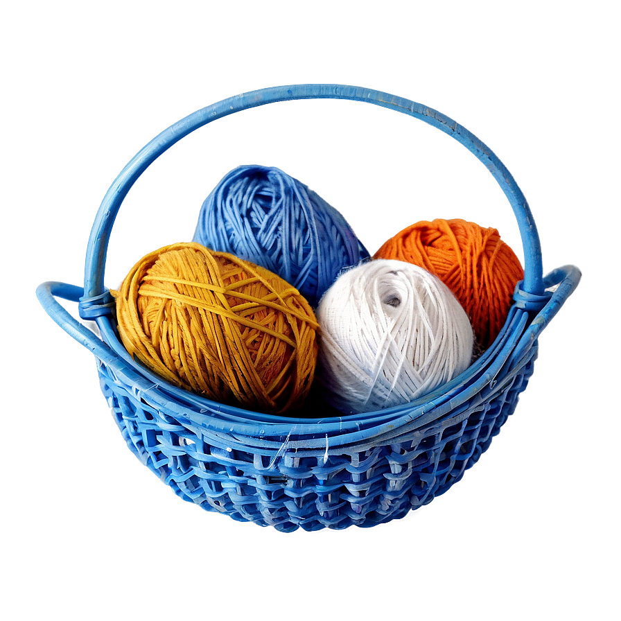 Yarn Ball In Basket Png 13