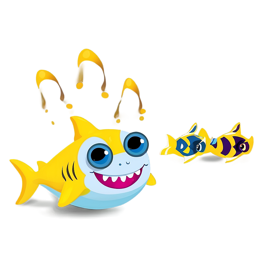 Yellow Baby Shark Mobile Wallpaper Png 06212024