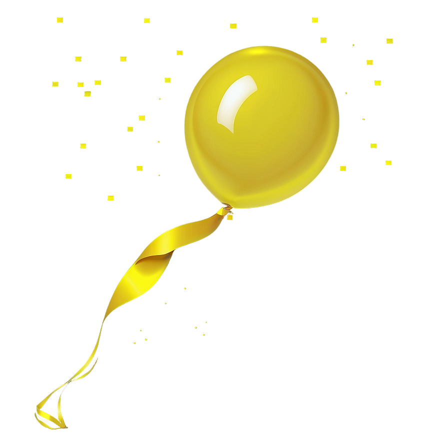 Yellow Balloon Png Ggm