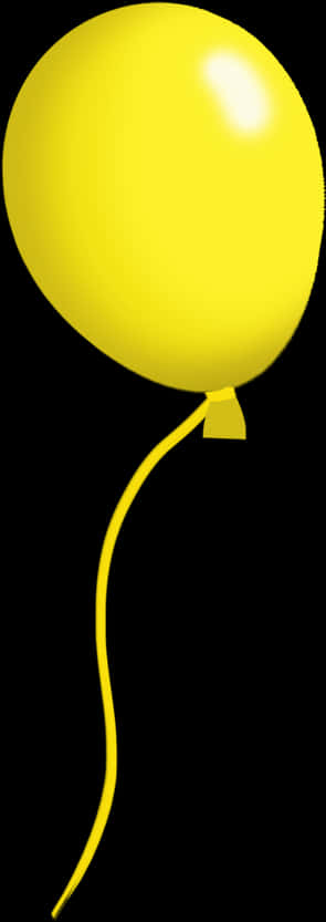 Yellow Balloon Transparent Background