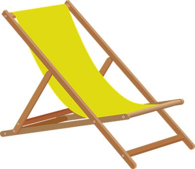 Yellow Beach Chair Graphic