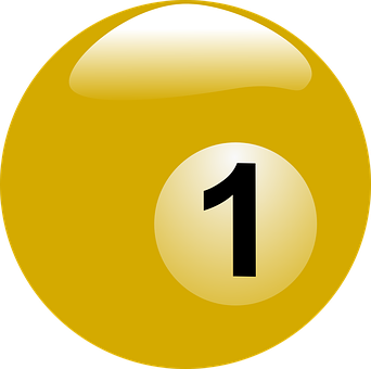 Yellow Billiard Ball Number One