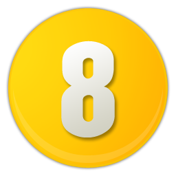 Yellow Billiard Ball Number8