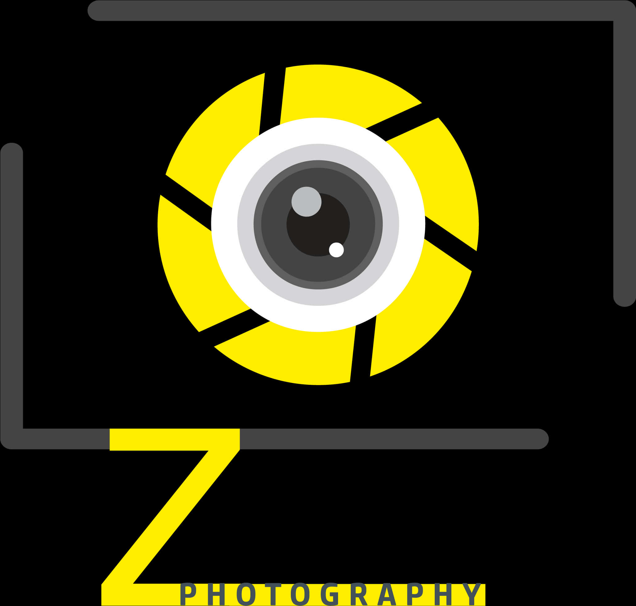 Yellow Black Camera Logo