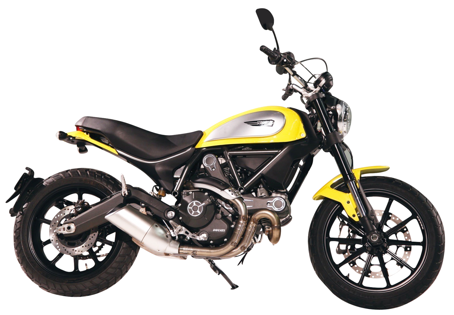 Yellow Black Ducati Motorcycle