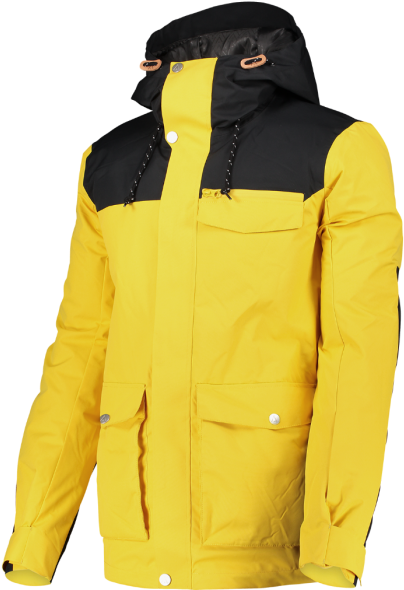 Yellow Black Outdoor Jacket