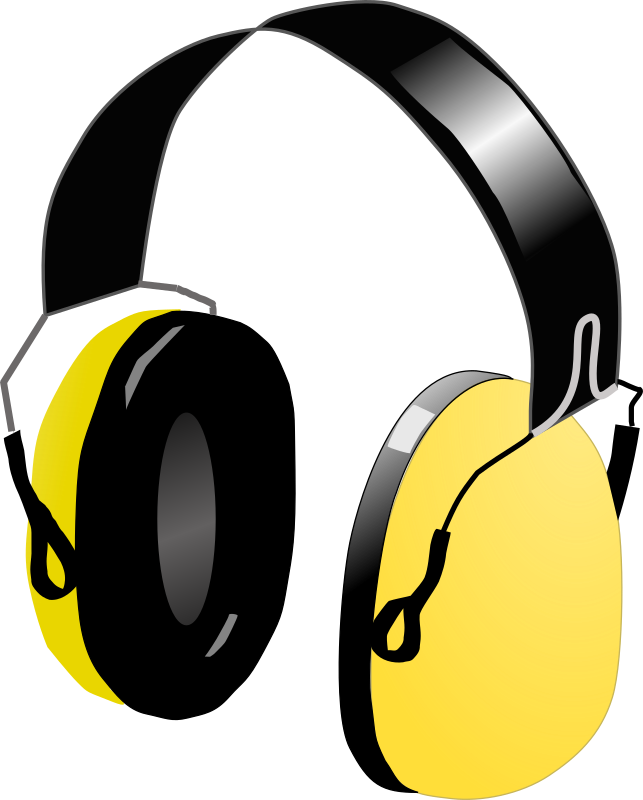 Yellow Black Over Ear Headphones PNG image with a transparent background, free high-resolution download