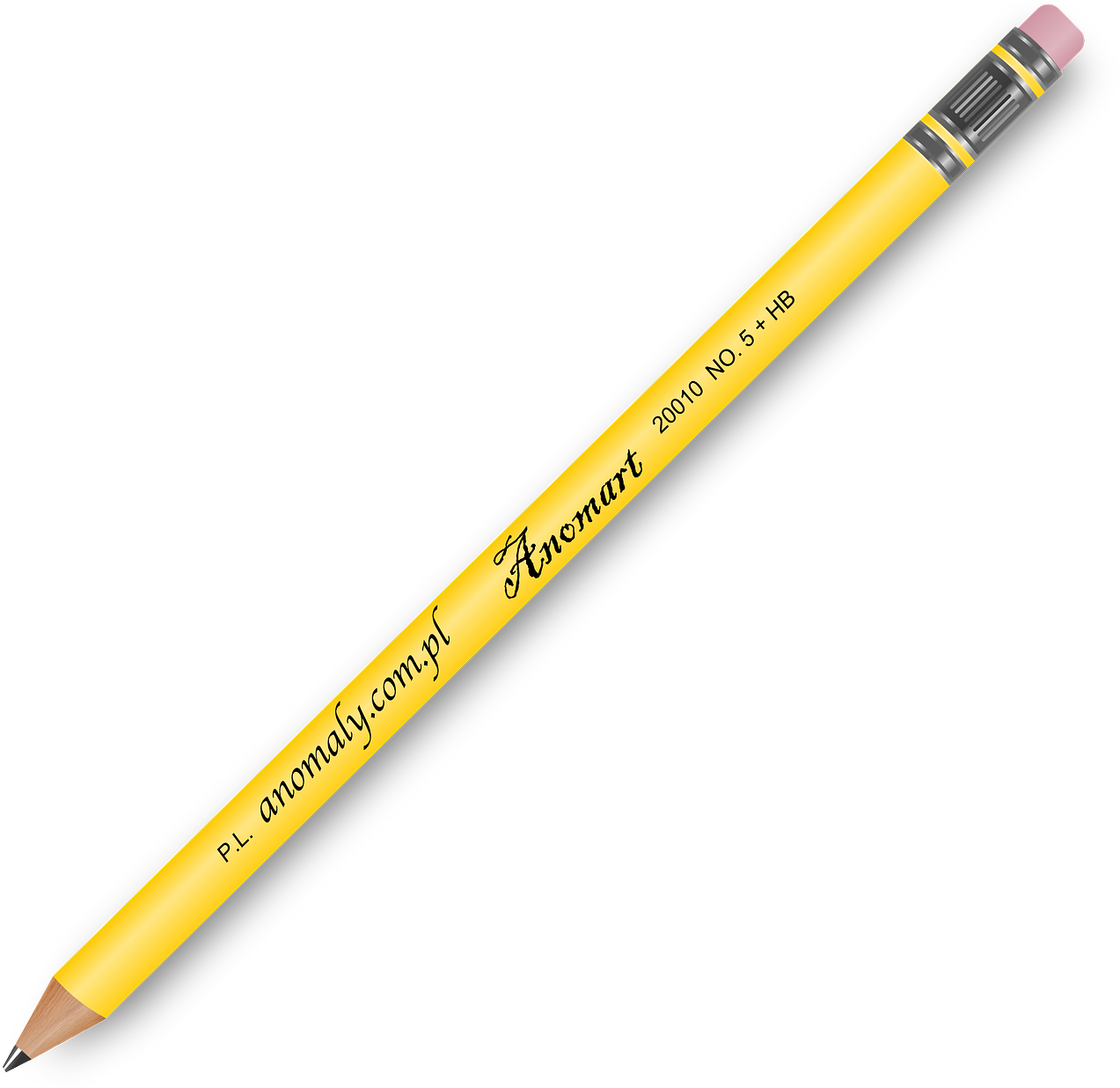 Yellow Black Pencil Clipart