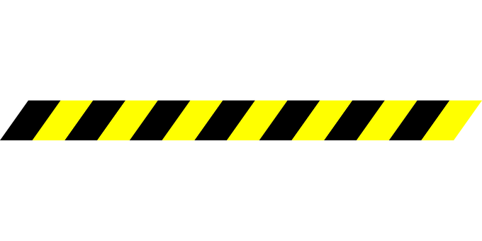 Yellow Black Striped Warning Pattern PNG with transparent background