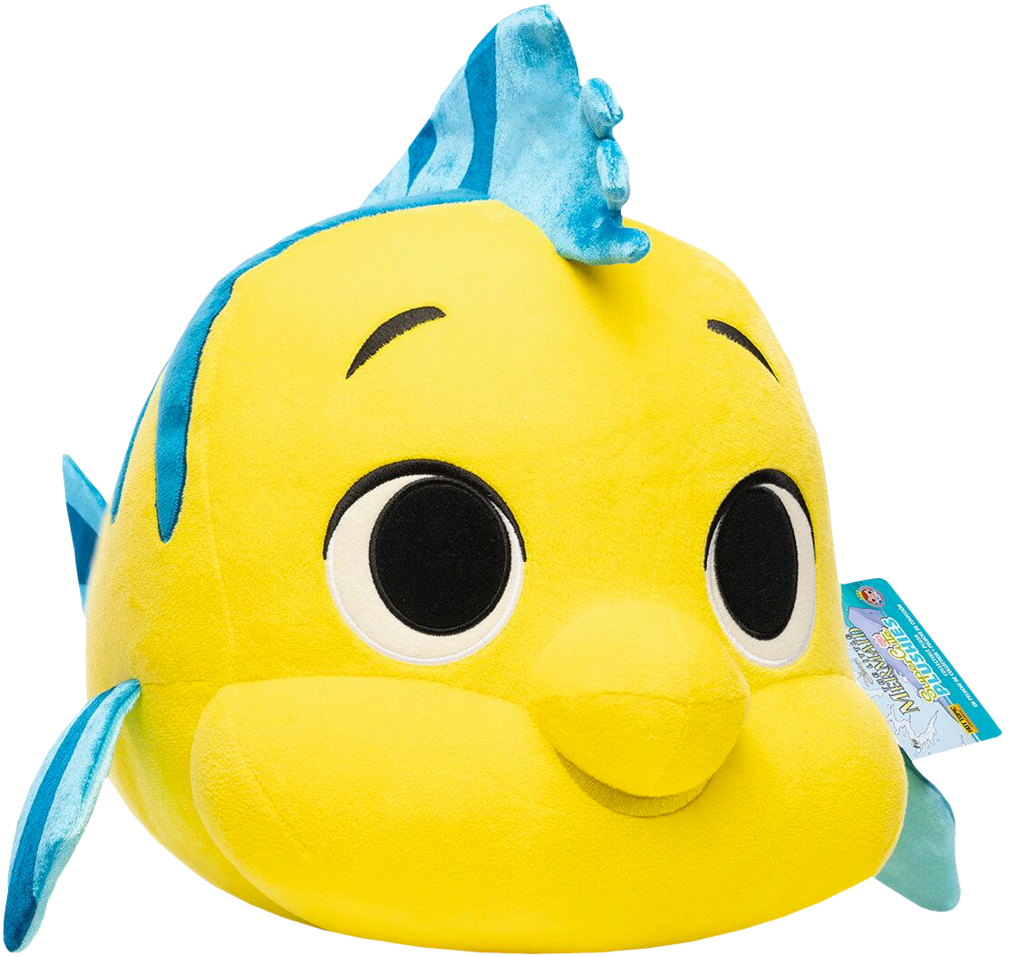 Yellow Blue Plush Fish Toy