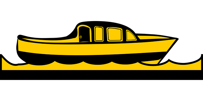 Yellow Boat Graphic