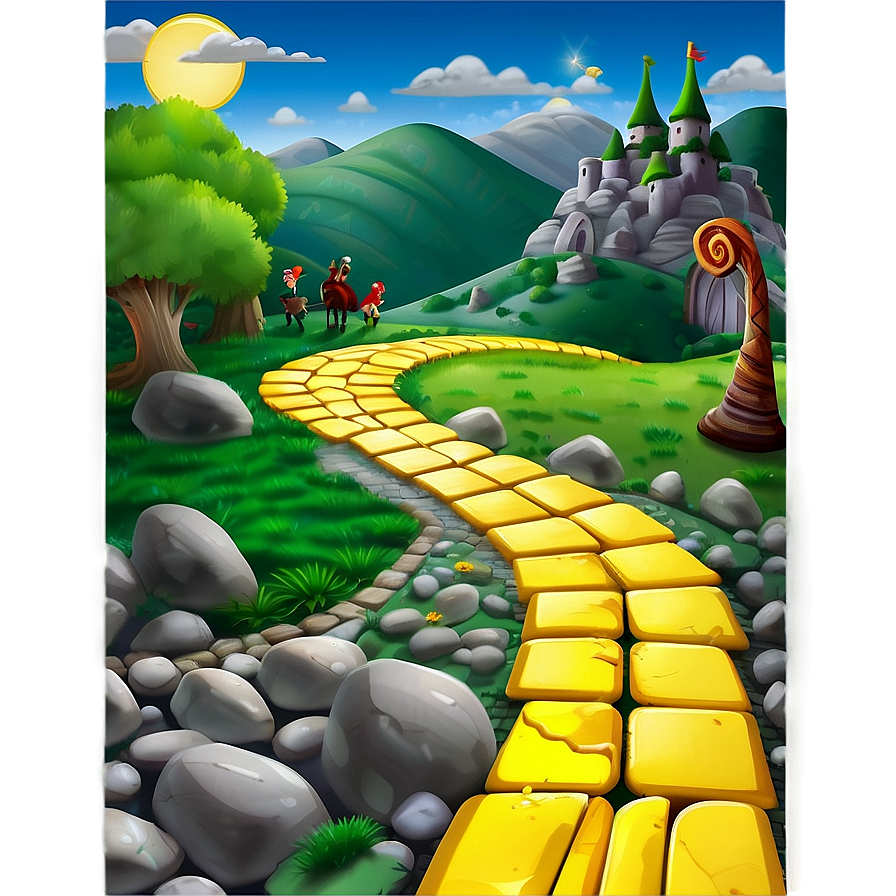 Yellow Brick Road Adventure Scene Png 57 Image