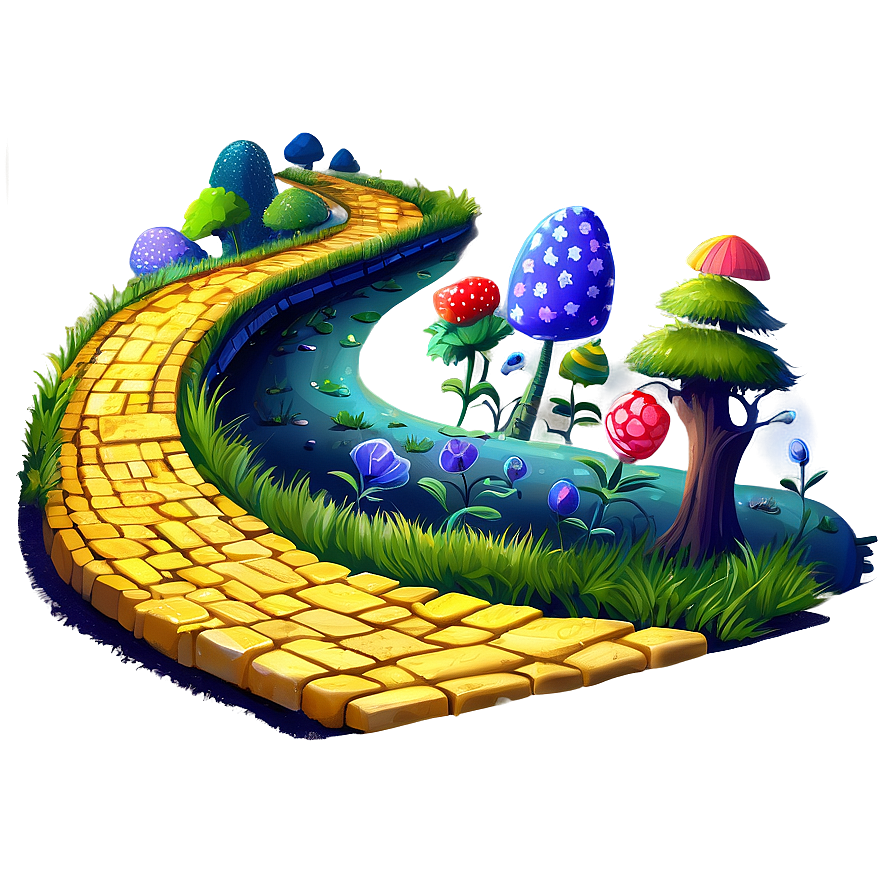 Yellow Brick Road Clipart Png Cem63