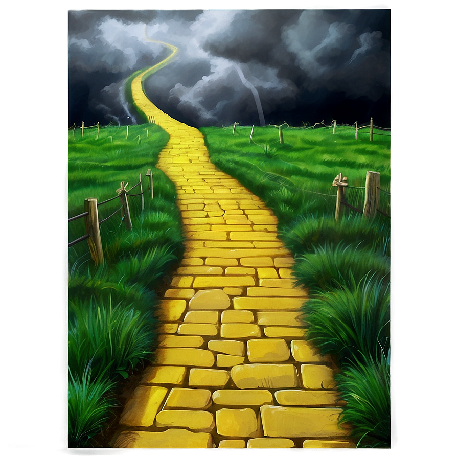 Yellow Brick Road Through Stormy Weather Png 71 Image