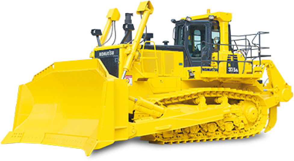 Yellow Bulldozer Side View