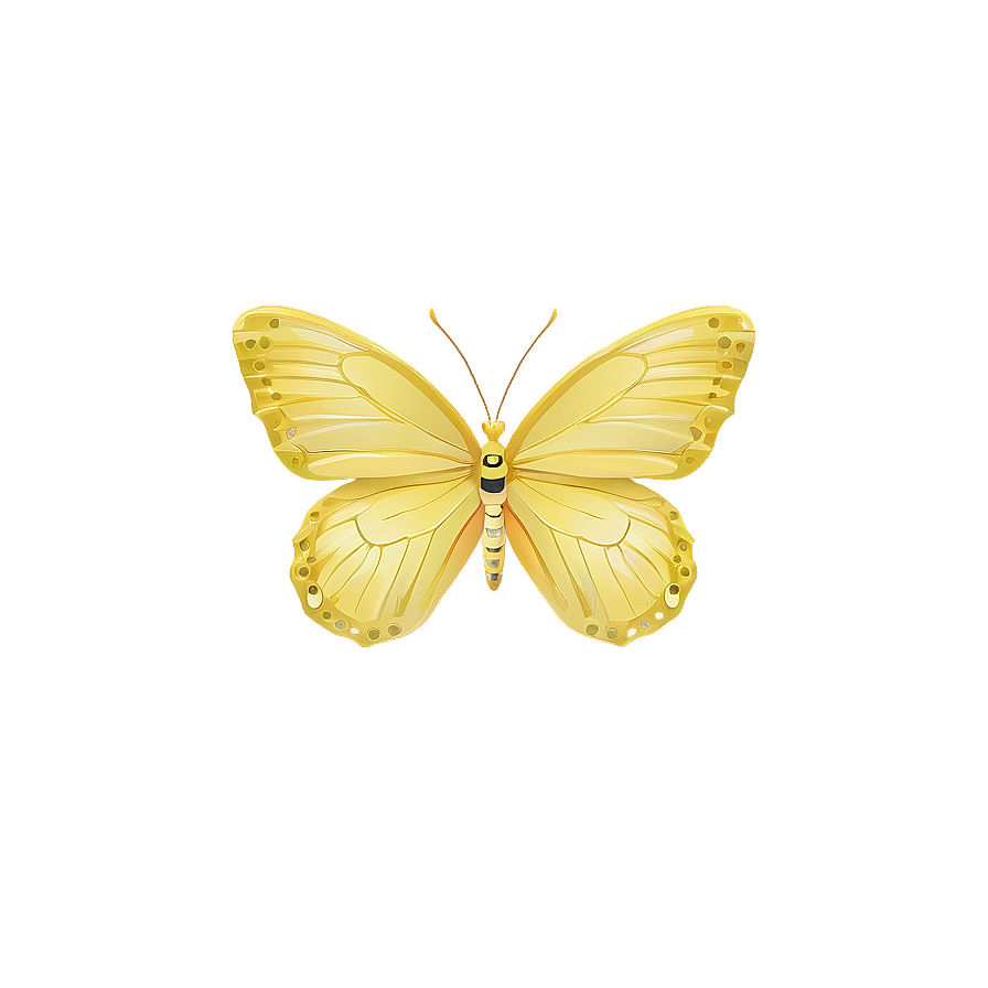 Yellow Butterfly Vector Png Hek70