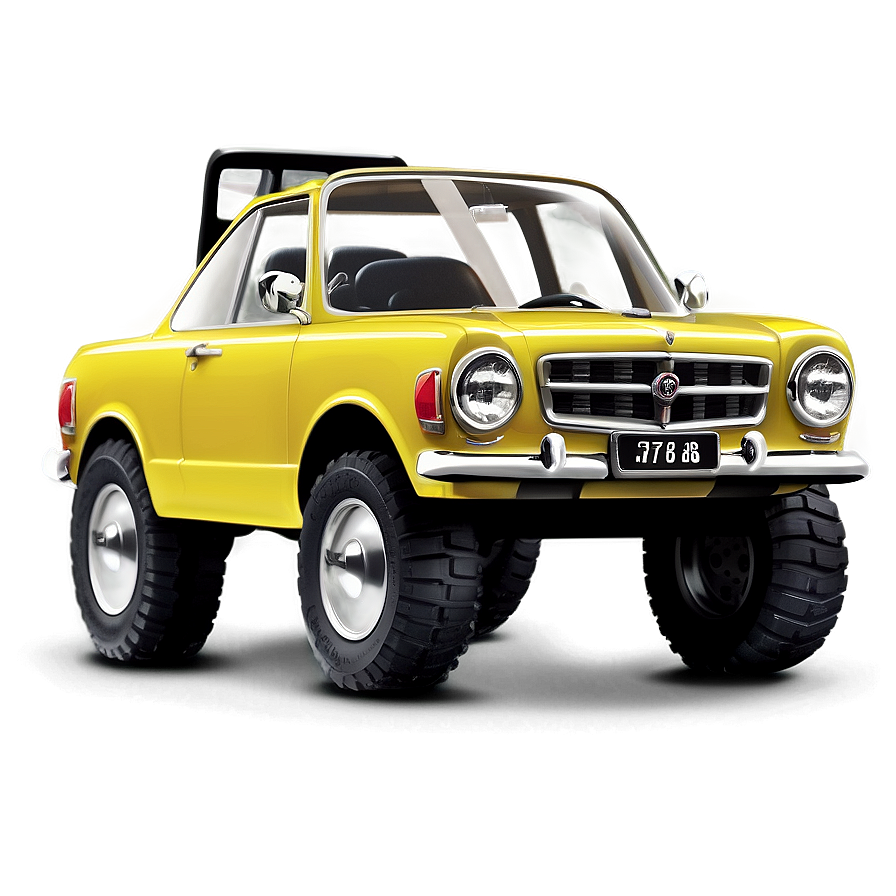 Yellow Car For Kids Png 06292024