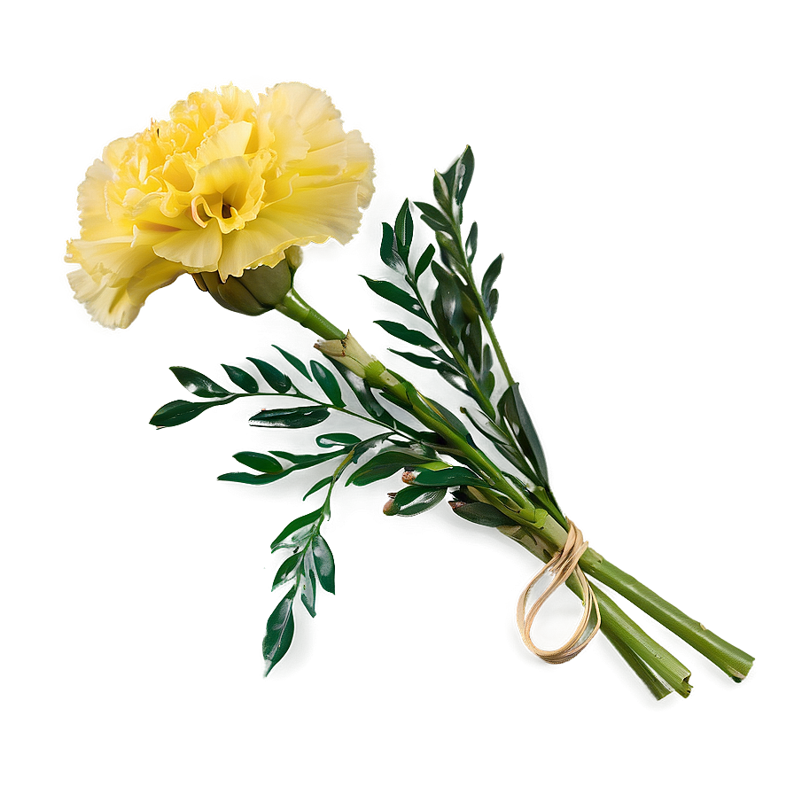 Yellow Carnation Arrangement Png Kcm