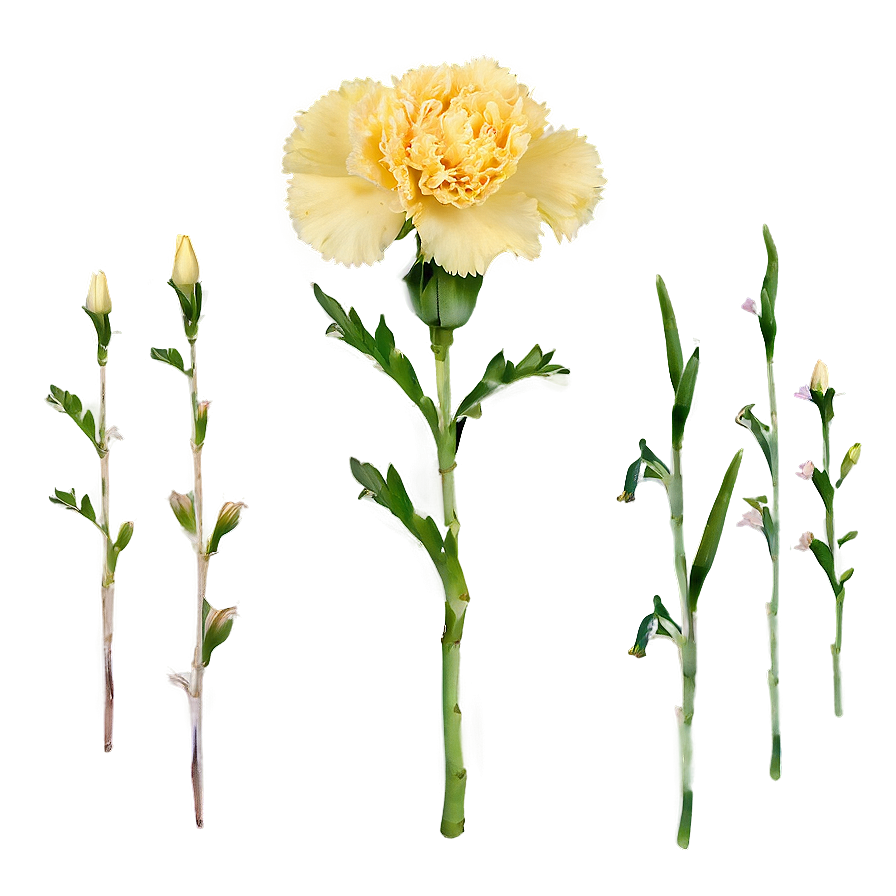 Yellow Carnation Arrangement Png Tim29