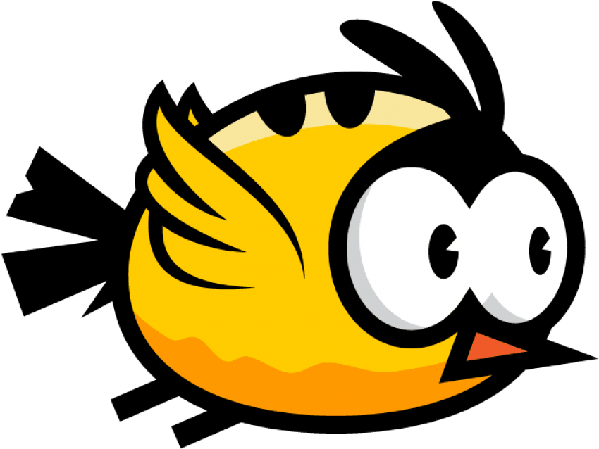 Yellow Cartoon Bird Character