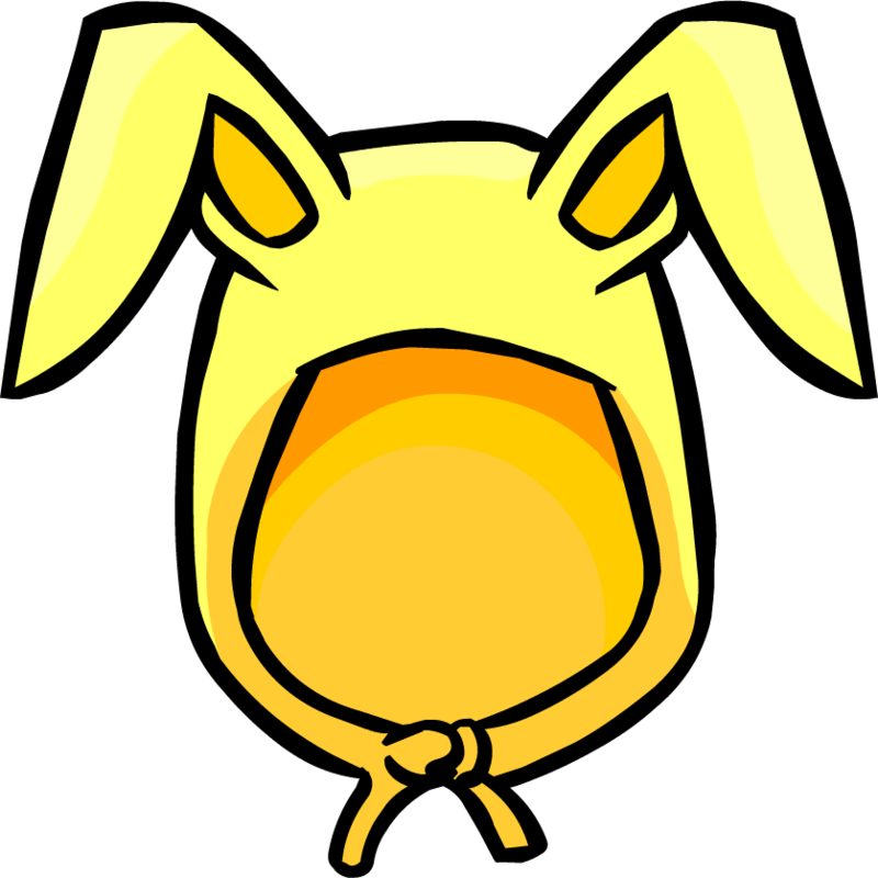 Yellow Cartoon Bunny Ears