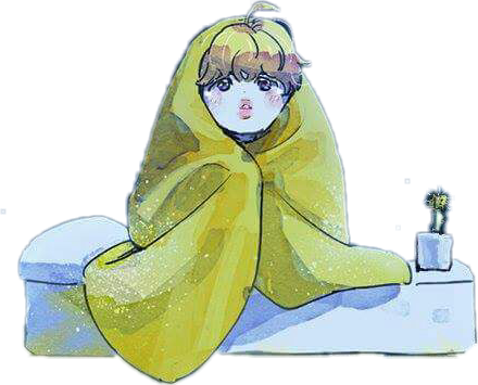 Yellow Cloaked Cartoon Character