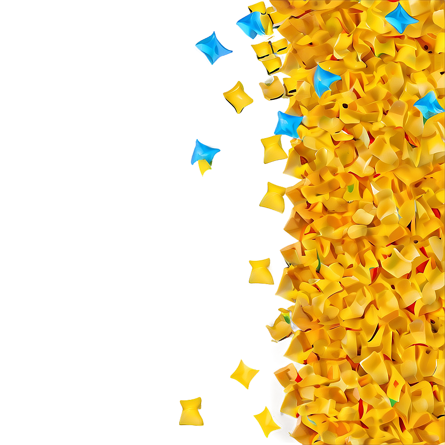 Yellow Confetti Png 29