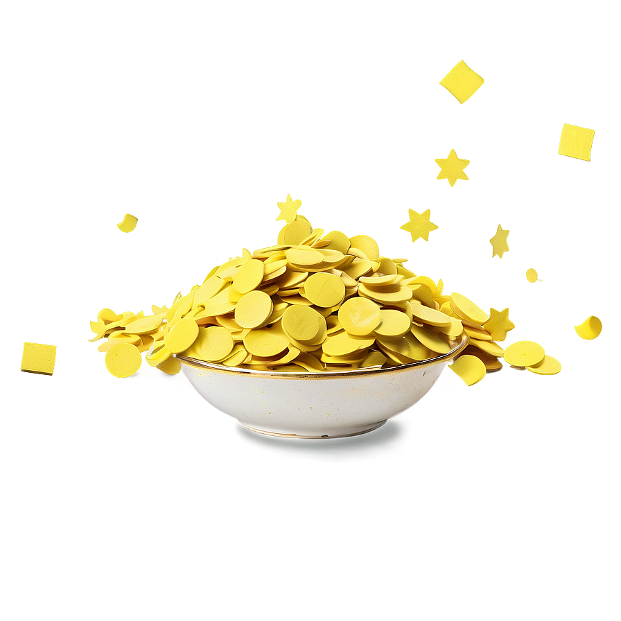 Yellow Confetti Png Sjd